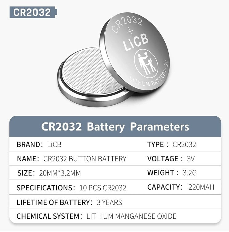 Batterie Lithium CR2032