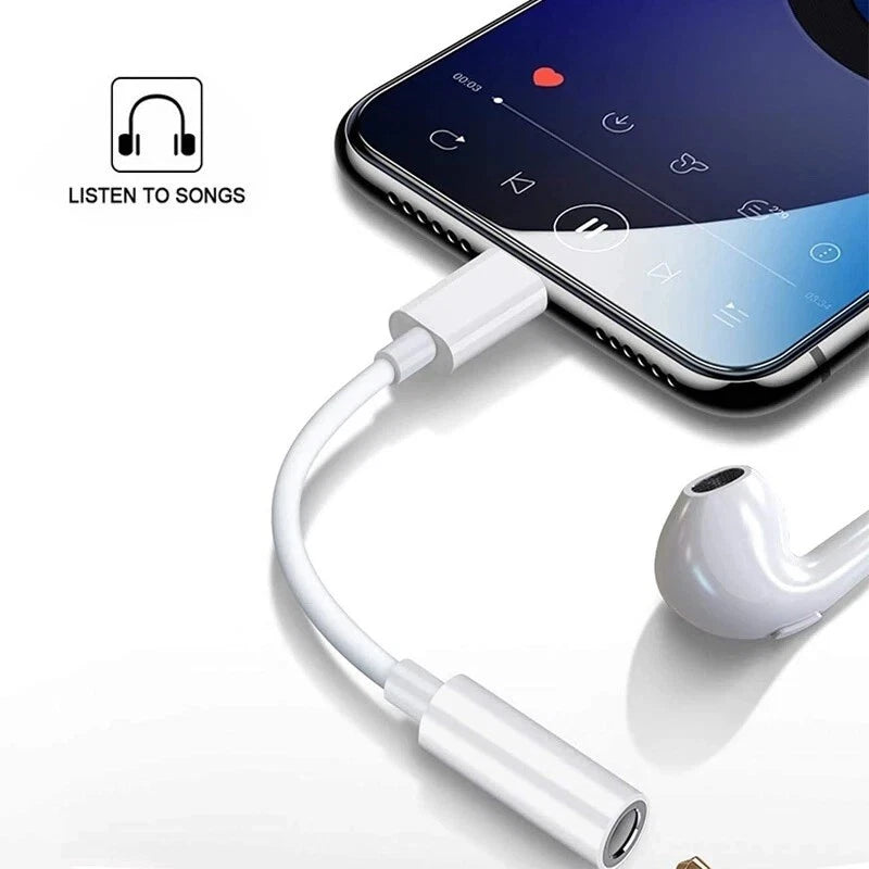 iPhone (Lightning) to 3.5mm AUX Headphone