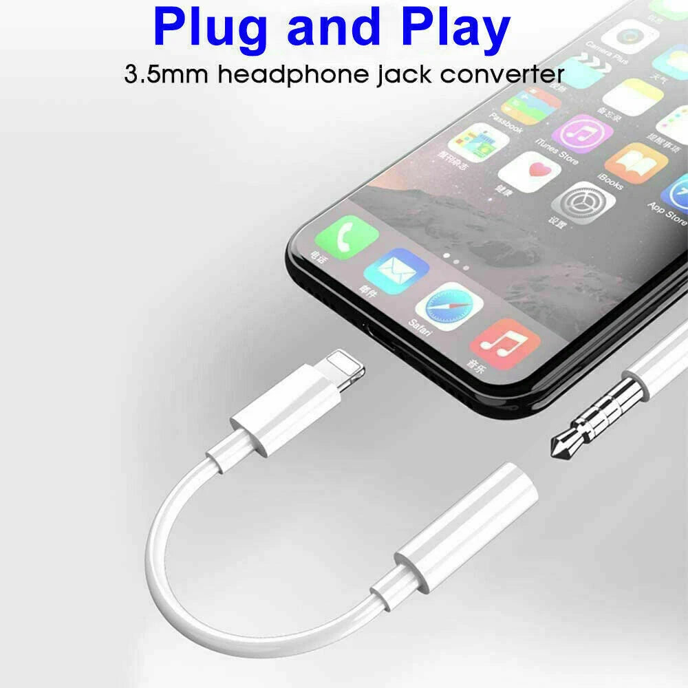 iPhone (Lightning) to 3.5mm AUX Headphone
